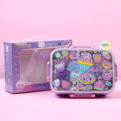 Vest Character Themed Stainless Steel Lunch Box for Girls