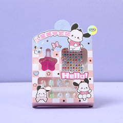 Cute Kids Character Nail Polish & Press-On Nails Set