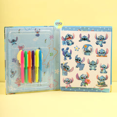 Cute Blue Stitch Themed Activity Book