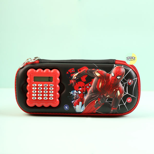 Cute 3D Spiderman Calculator Pencil Pouch