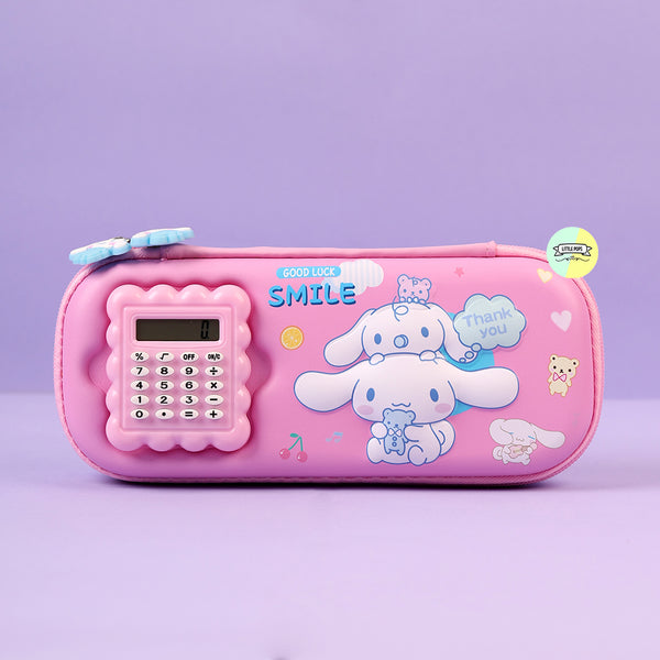 Cute 3D Cinnamoroll Calculator Pencil Pouch
