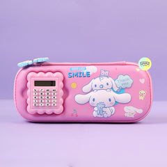 Cute 3D Cinnamoroll Calculator Pencil Pouch