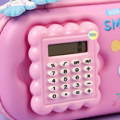 Cute 3D Labubu Calculator Pencil Pouch
