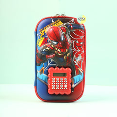 Cute 3D Spiderman Calculator Large Pencil Pouch