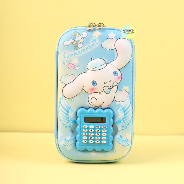 Cute 3D Cinnamoroll Calculator Large Pencil Pouch