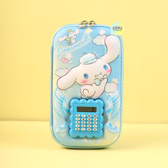 Cute 3D Cinnamoroll Calculator Large Pencil Pouch