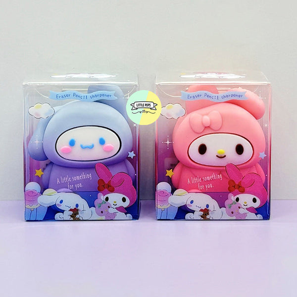 Cute Sanrio Characters Eraser + Sharpener