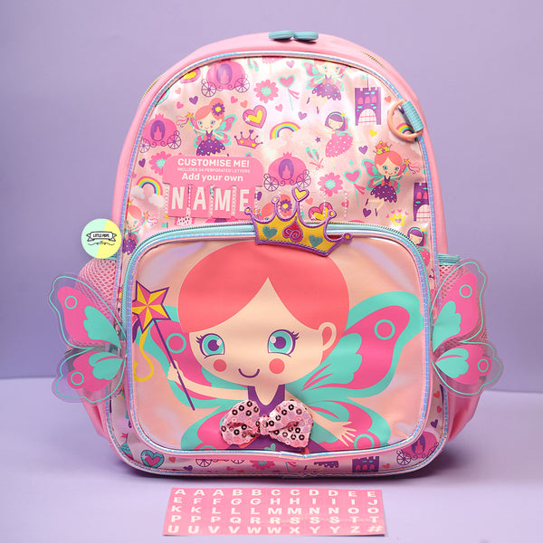 Cute Princess Themed Bagpack with Name Customization
