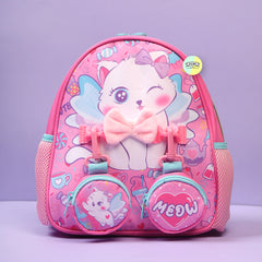 Cute Cat Bagpack with hanging pockets