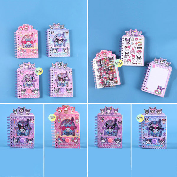 Stitch Character Game Notebook with Stickers