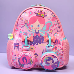 Cute Princess Themed Bagpack with hanging pockets