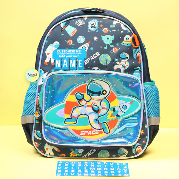 Cute Space Themed Bagpack with Name Customization