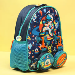 Cute Football Themed Bagpack with hanging pockets