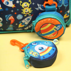 Cute Football Themed Bagpack with hanging pockets