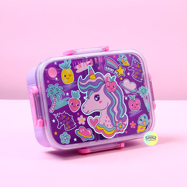 Vest Unicorn Themed Plastic Lunch Box