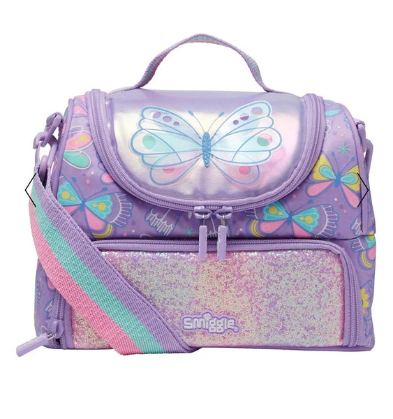 Butterfly Insulated Double Compartment Lunch Bag