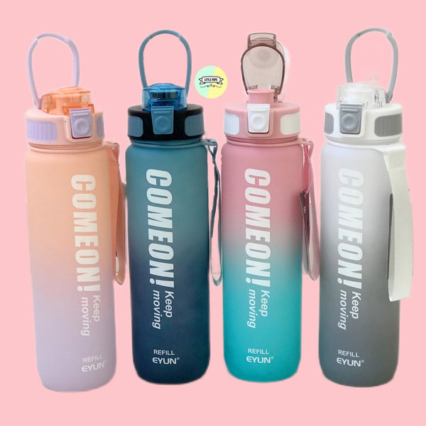 Adorable Two-Tone Pastel Colored Water Bottle