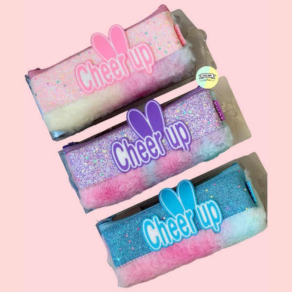 Glittery "Cheer Up" Pouch