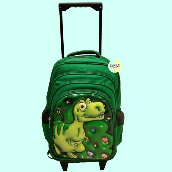 3D Dino Trolley Bag pack