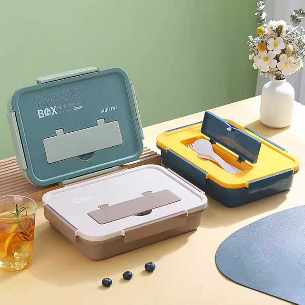 Trendy rectangular shaped lunchboxes with compartments