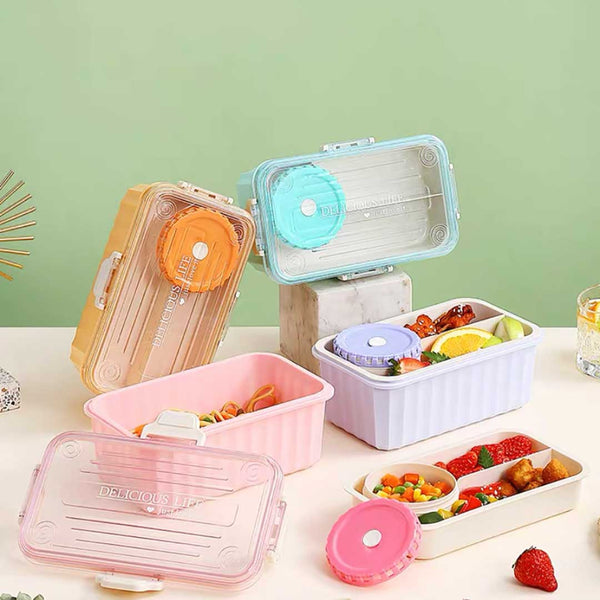 Rectangular Shaped Lunchbox With Cutlery