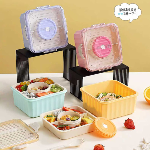 Square Shaped Compartments Lunchbox