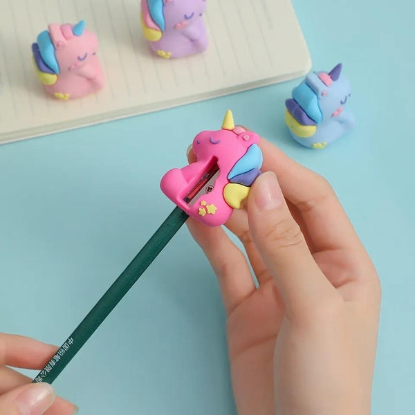 Cute Unicorn Silicon Soft Pencil Sharpener