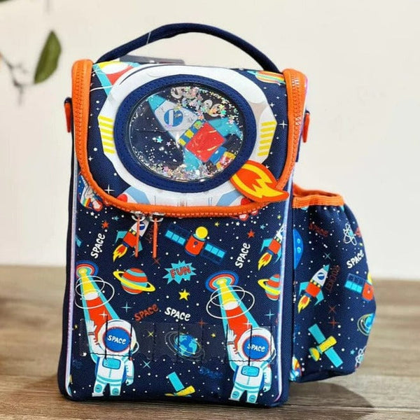 Adorable Space Character Lunch Bag with Name Customization