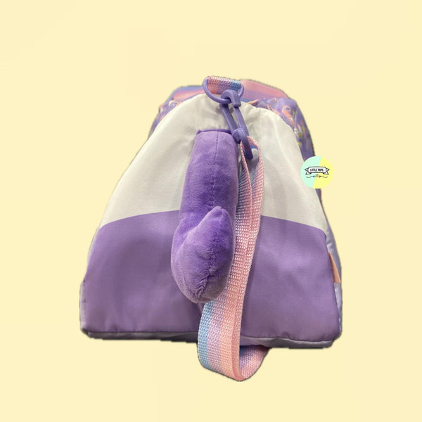 Medium Size Purple Unicorn Character Shaped Shuffle Bag