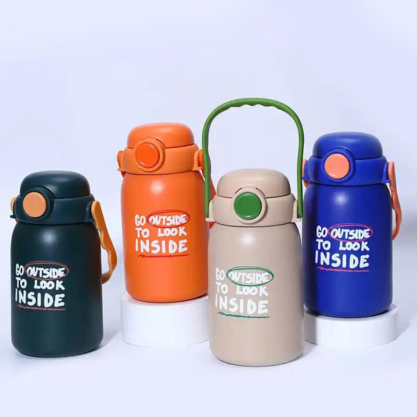Solid Colored Trendy Stainless Steel Waterbottle