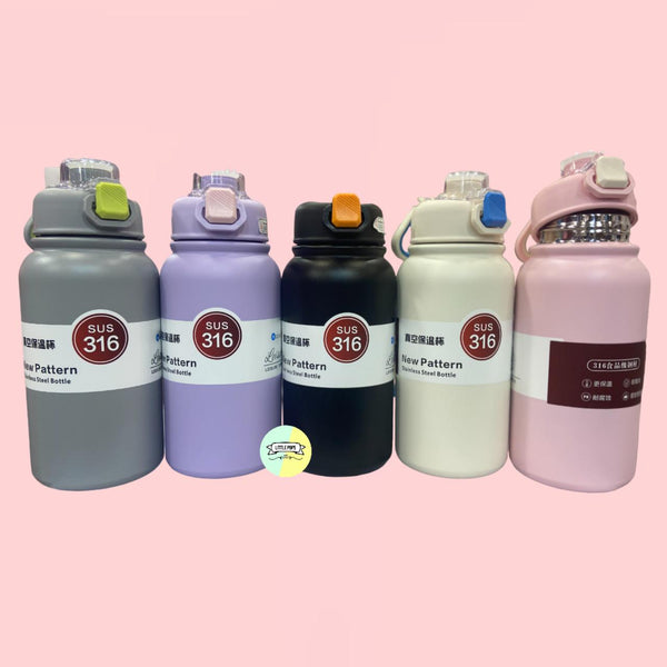 Pastel Colored Large Stainless Steel Water Bottle