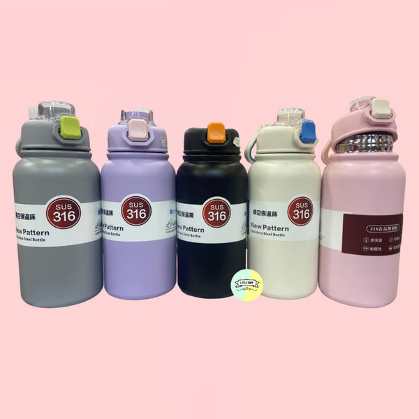 Pastel Colored Large Stainless Steel Water Bottle
