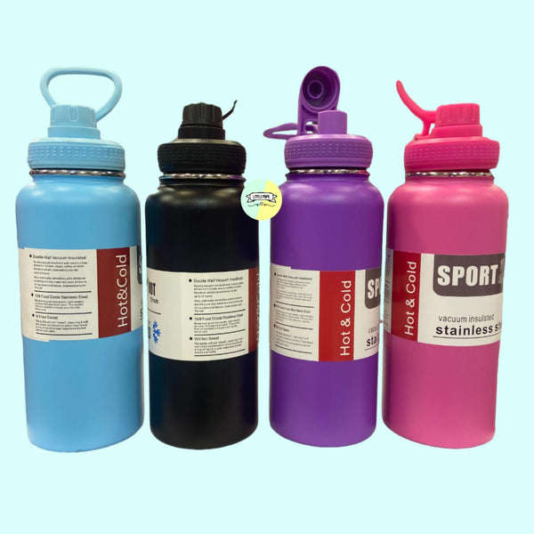 Stylist Solid Colored Large Steel Water Bottle