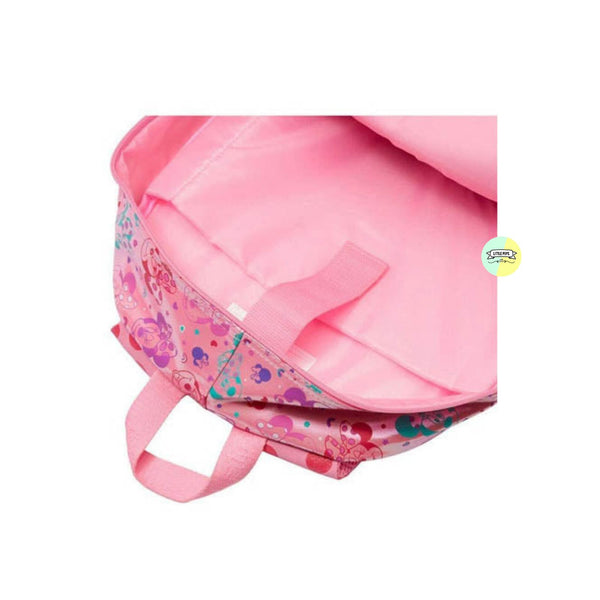 Cute Pink Minnie Designed Bagpack with Hood (14 inches)