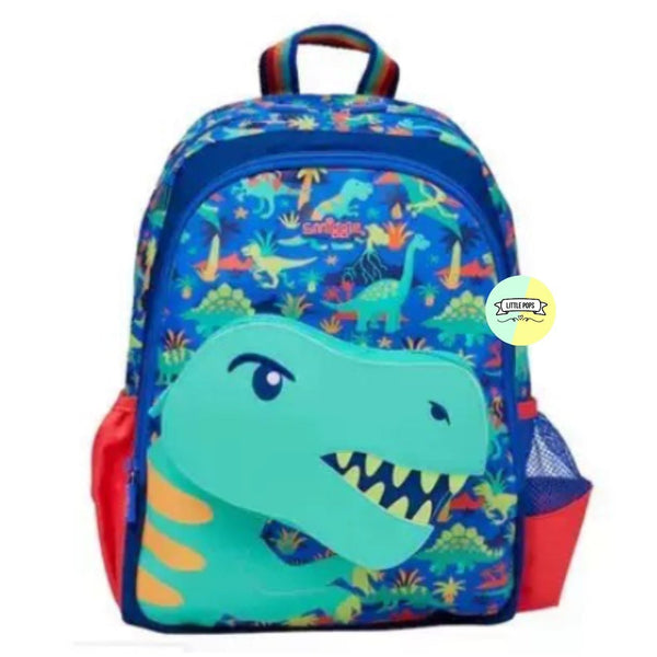 Cute Smiggle Dino Designed Bagpack (14 inches)