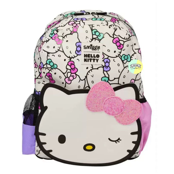 Cute Smiggle Hello Kitty Designed Bagpack (14 inches)