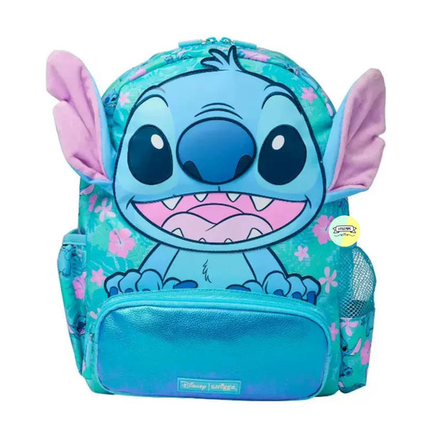 Cute Stitch Designed Bagpack with Hood (14 inches)