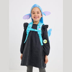 Cute Stitch Designed Bagpack with Hood (14 inches)