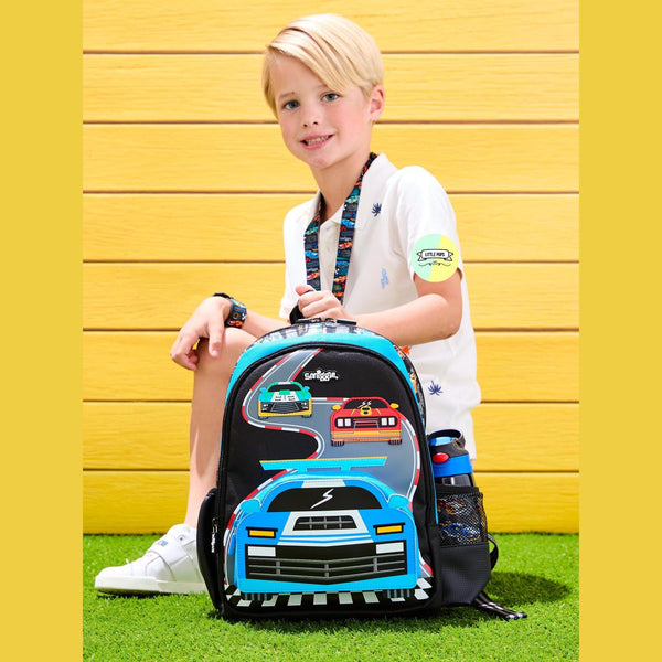 Cute Smiggle Cars Designed Bagpack (14 inches)