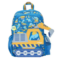 Cute Dino Truck Designed Bagpack (14 inches)