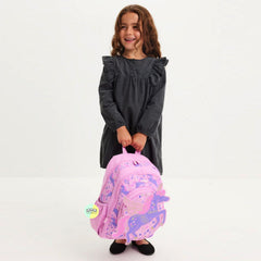 Cute Smiggle Pink Unicorn Designed Bagpack (14 inches)