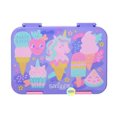 Smiggle Icecream Unicorn Multi Compartments Bento Lunchbox (BPA FREE)