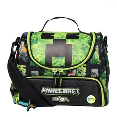 Smiggle Minecraft Insulated Double Compartment Lunch Bag