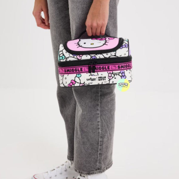 Smiggle Hello Kitty Insulated Double Compartment Lunch Bag