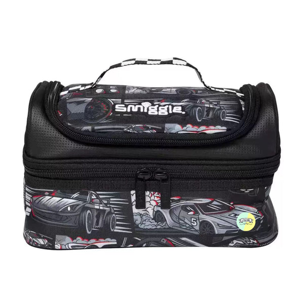 Smiggle Racing Car Designed Insulated Double Compartment Lunch Bag