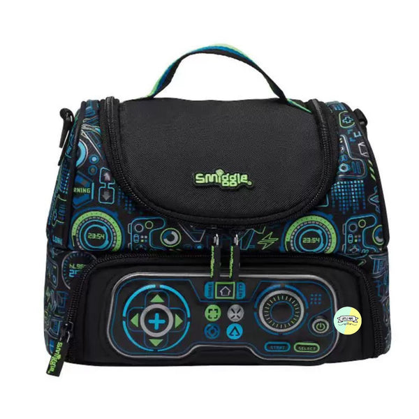Smiggle Game Designed Insulated Double Compartment Lunch Bag