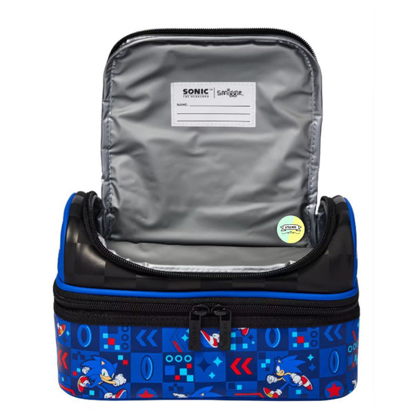 Smiggle Sonic Designed Insulated Double Compartment Lunch Bag