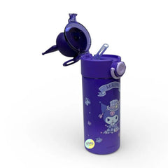 Cute Kuromi 3D Head Stainless Steel Sipper Water Bottle