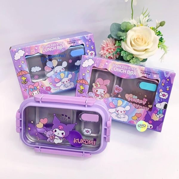 Cute Kuromi Stainless Steel Lunch Box