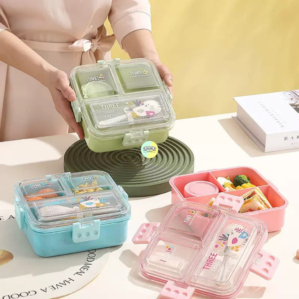 Bento Styled Plastic Lunchbox